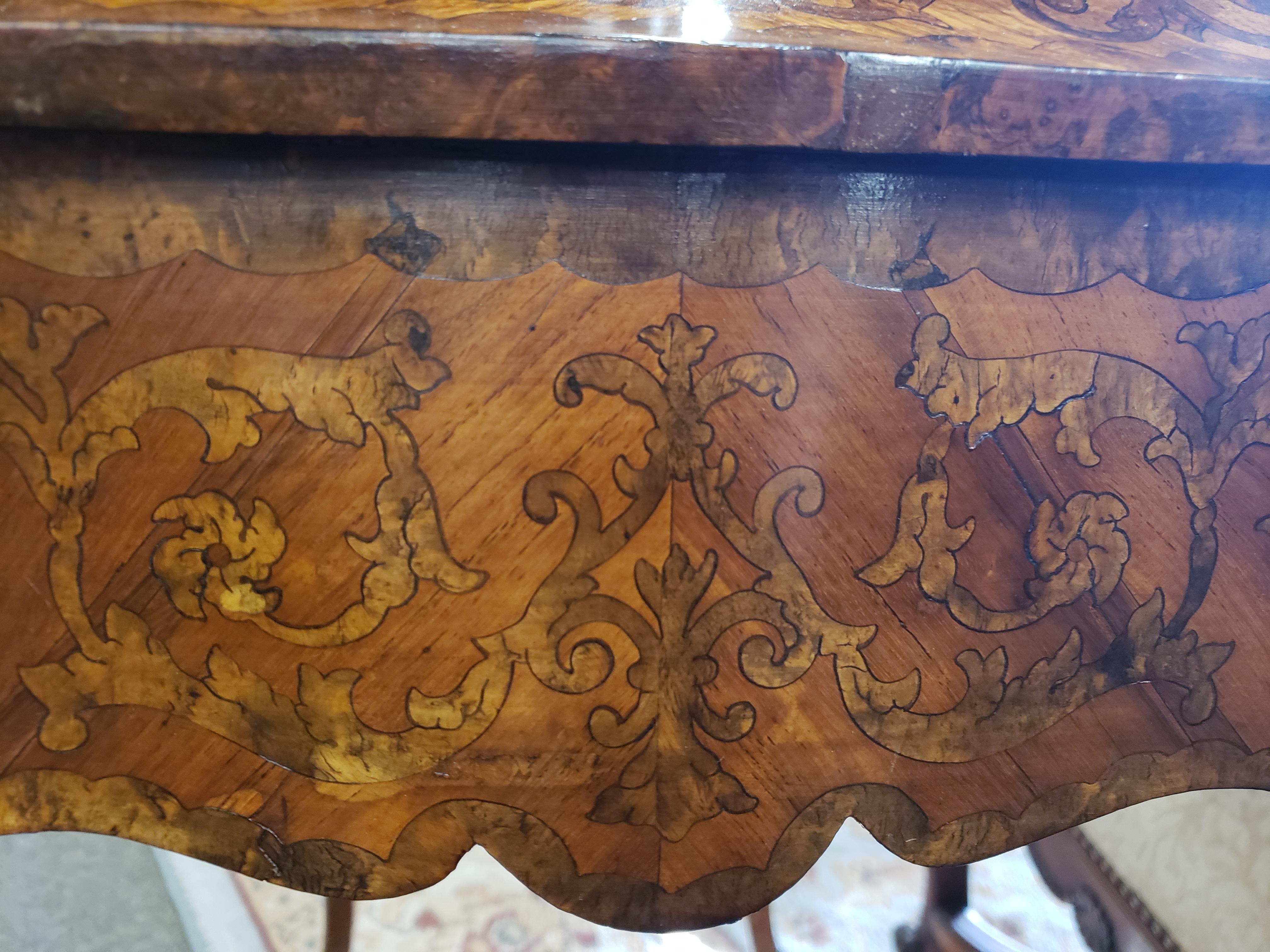 Louis XV Style French Kingwood and Amboyna Marquetry Jardinière 2