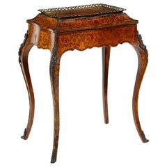 Louis XV Style French Kingwood and Amboyna Marquetry Jardinière