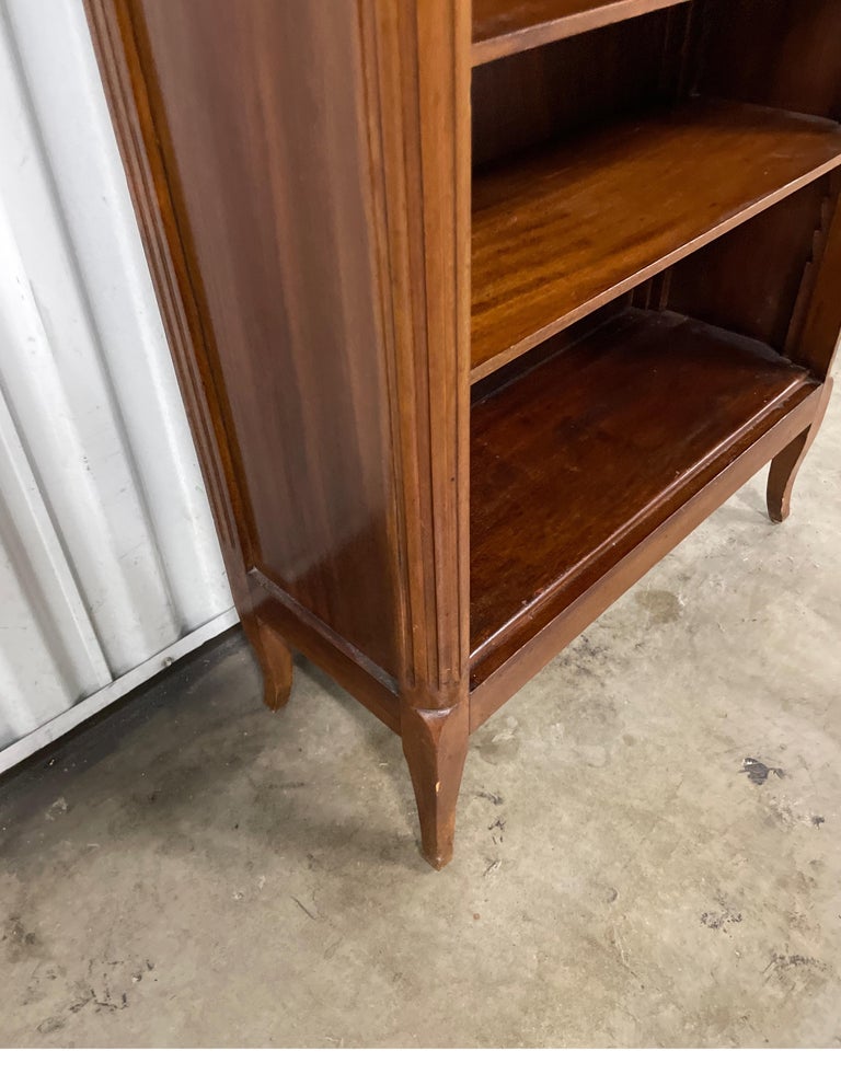 Louis XV Style French Marble Top Bookcase For Sale at 1stDibs