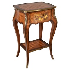 Louis XV Style French Marquetry Table