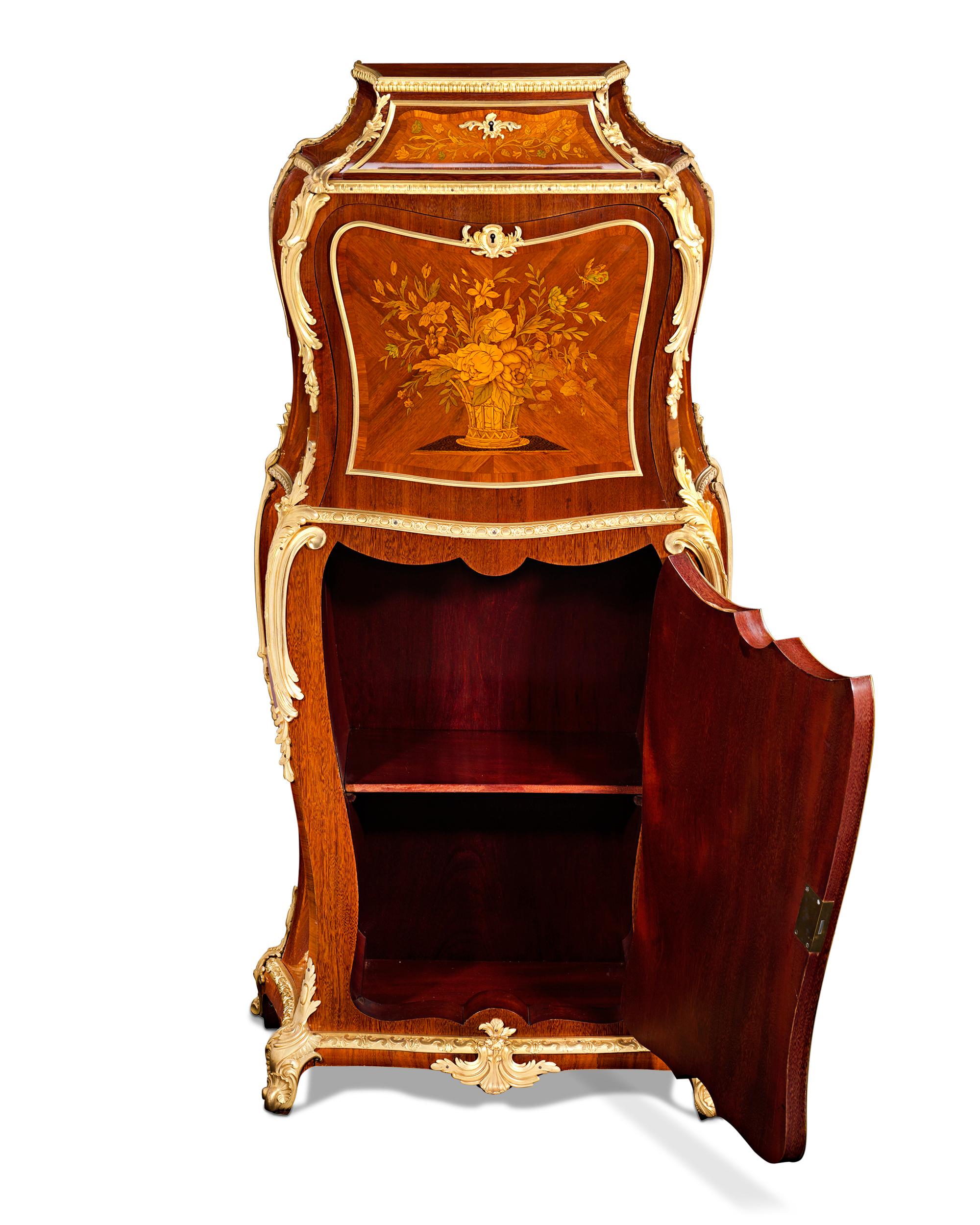 Louis XV Style French Secrétaire by Henry Dasson In Excellent Condition In New Orleans, LA