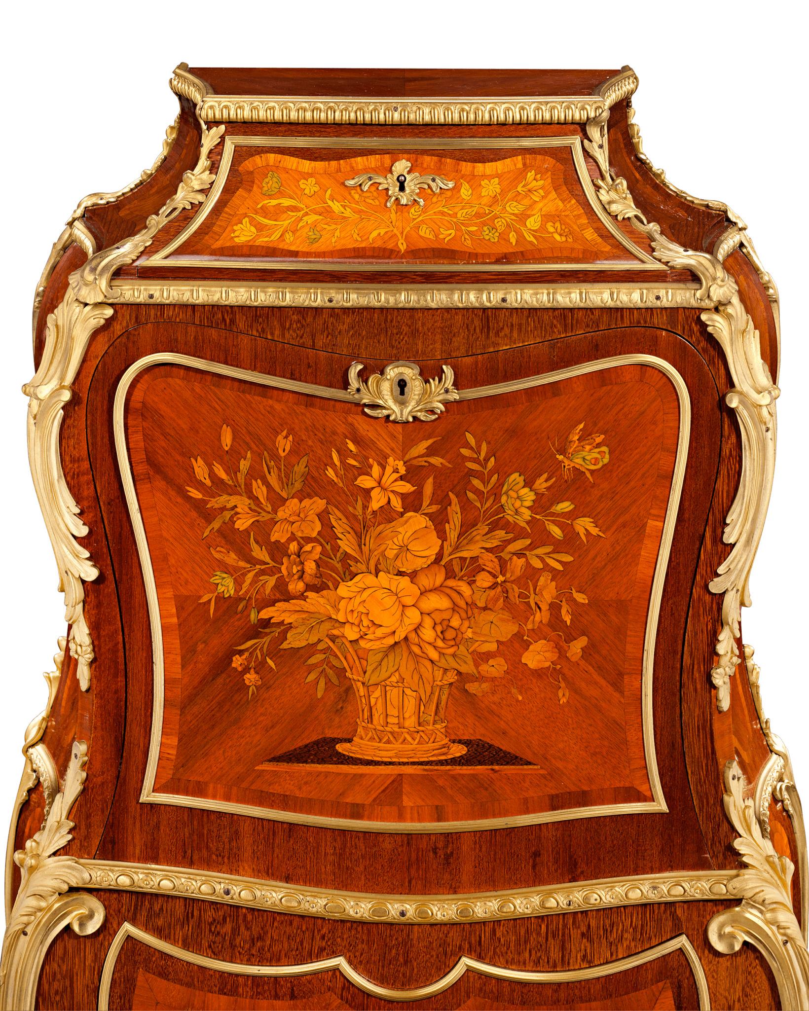 19th Century Louis XV Style French Secrétaire by Henry Dasson