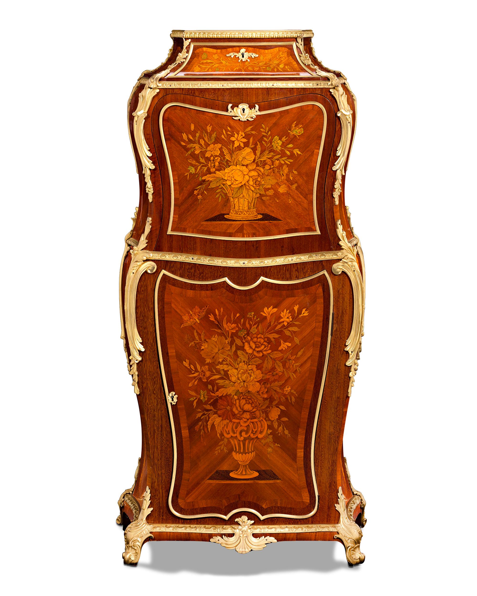 Louis XV Style French Secrétaire by Henry Dasson 2