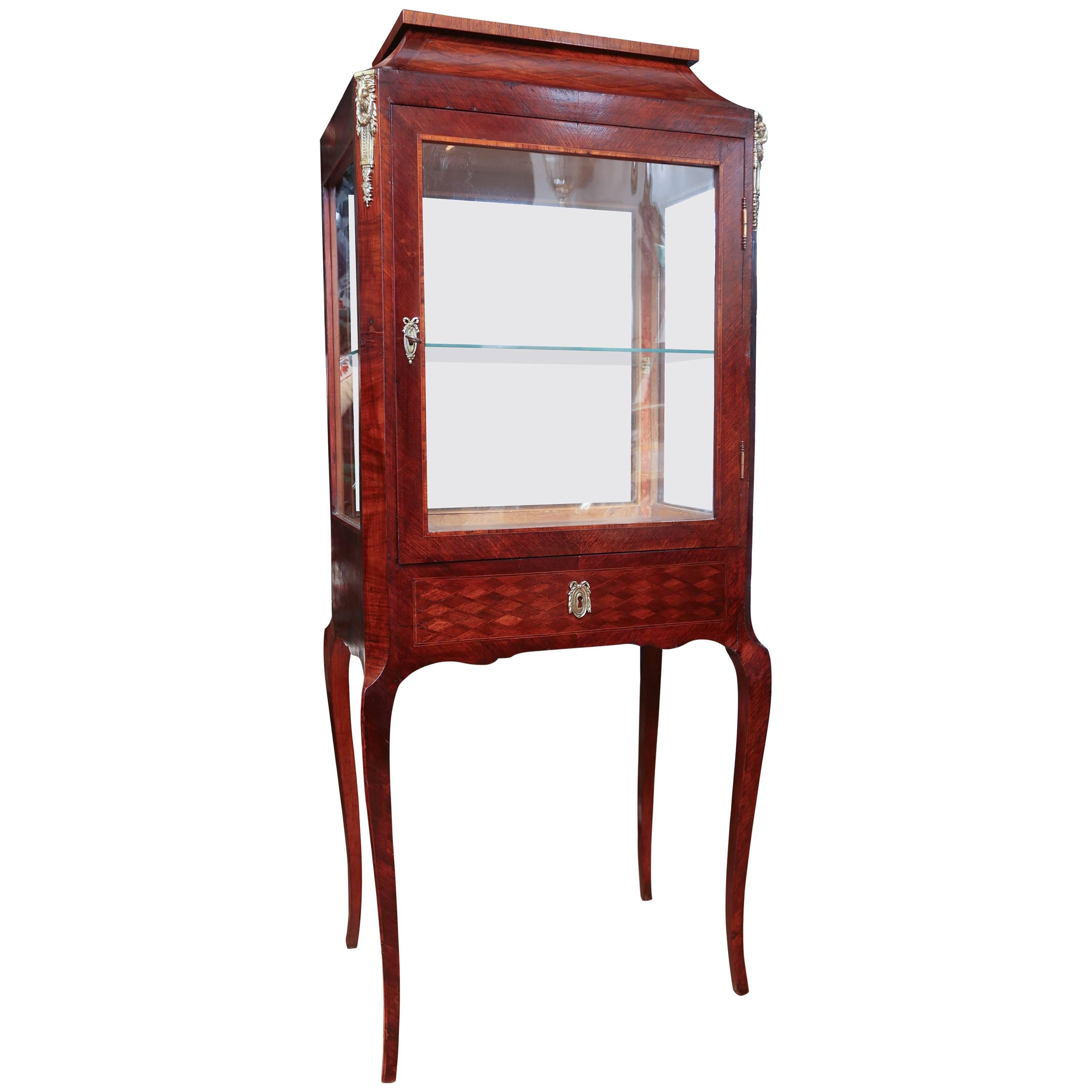 Louis XV Style French Vitrine For Sale