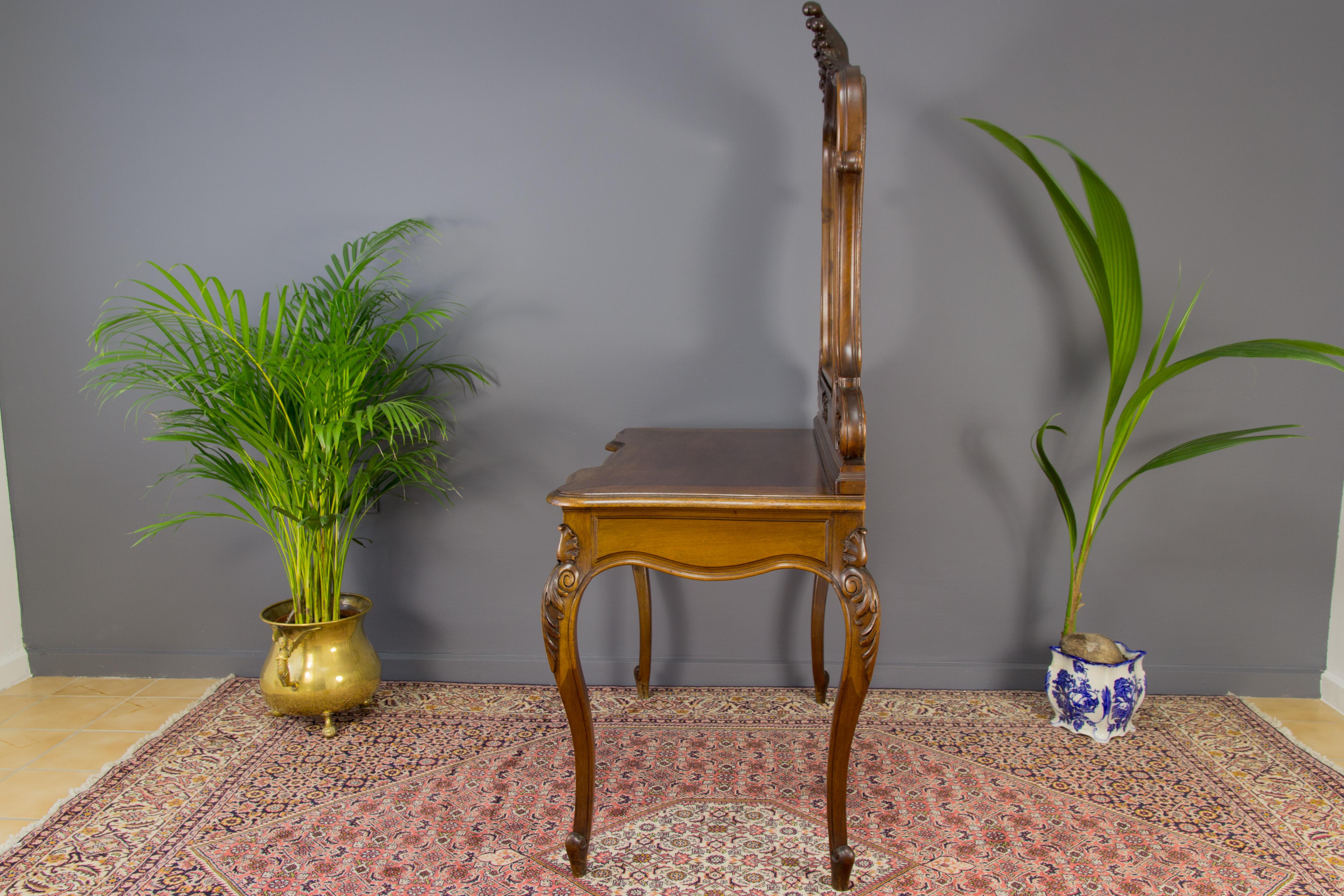 Louis XV Style French Walnut Dressing Table 3