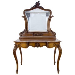 Louis XV Style French Walnut Dressing Table