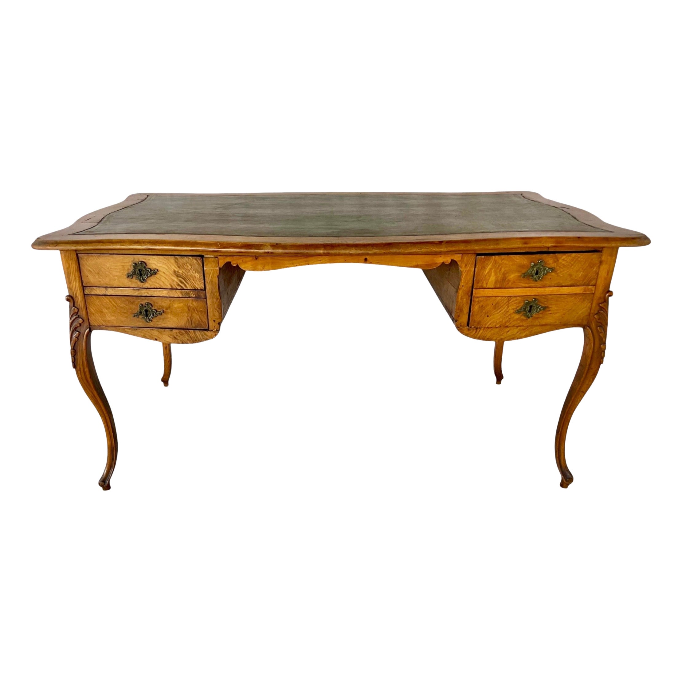 Louis XV Style Fruitwood Bureau Plat - Writing Desk For Sale