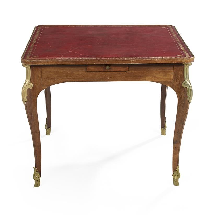 Louis XV-Style Fruitwood Games Table In Good Condition For Sale In Vista, CA