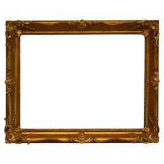 Antique American 25x34 inch Louis XV Style Gilded Picture Frame circa 1890