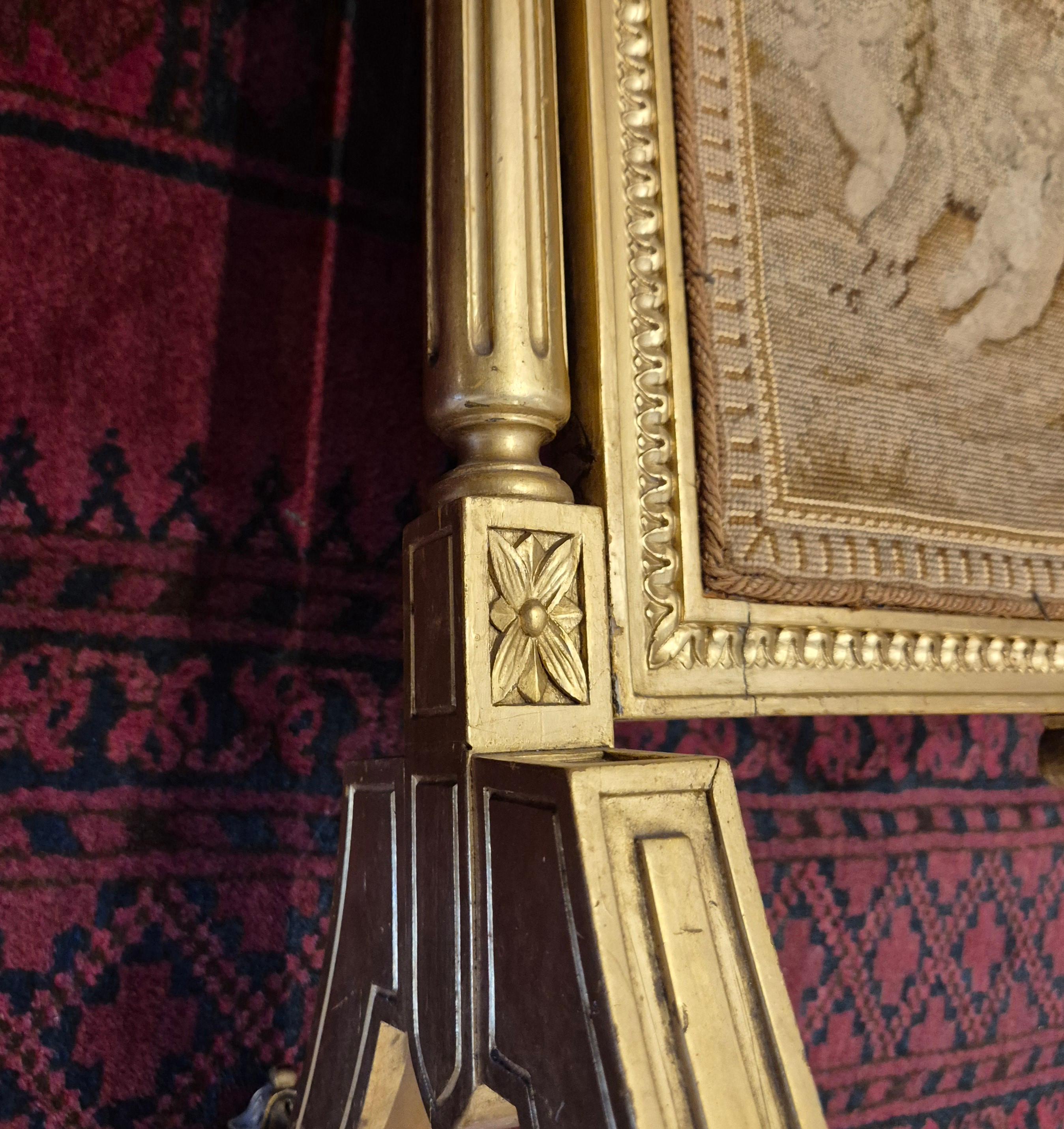 Pare-feu en bois doré de style Wood Wood, 19e siècle en vente 4
