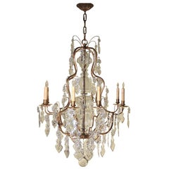 Antique Louis XV Style Gilt Bronze and Crystal Chandelier