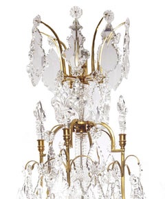 Louis XV Style Gilt-Bronze and Cut-Glass 16-Light Chandelier, Attr. to Baccarat