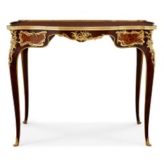 Louis XV Style Gilt Bronze and Marquetry Desk by Zwiener