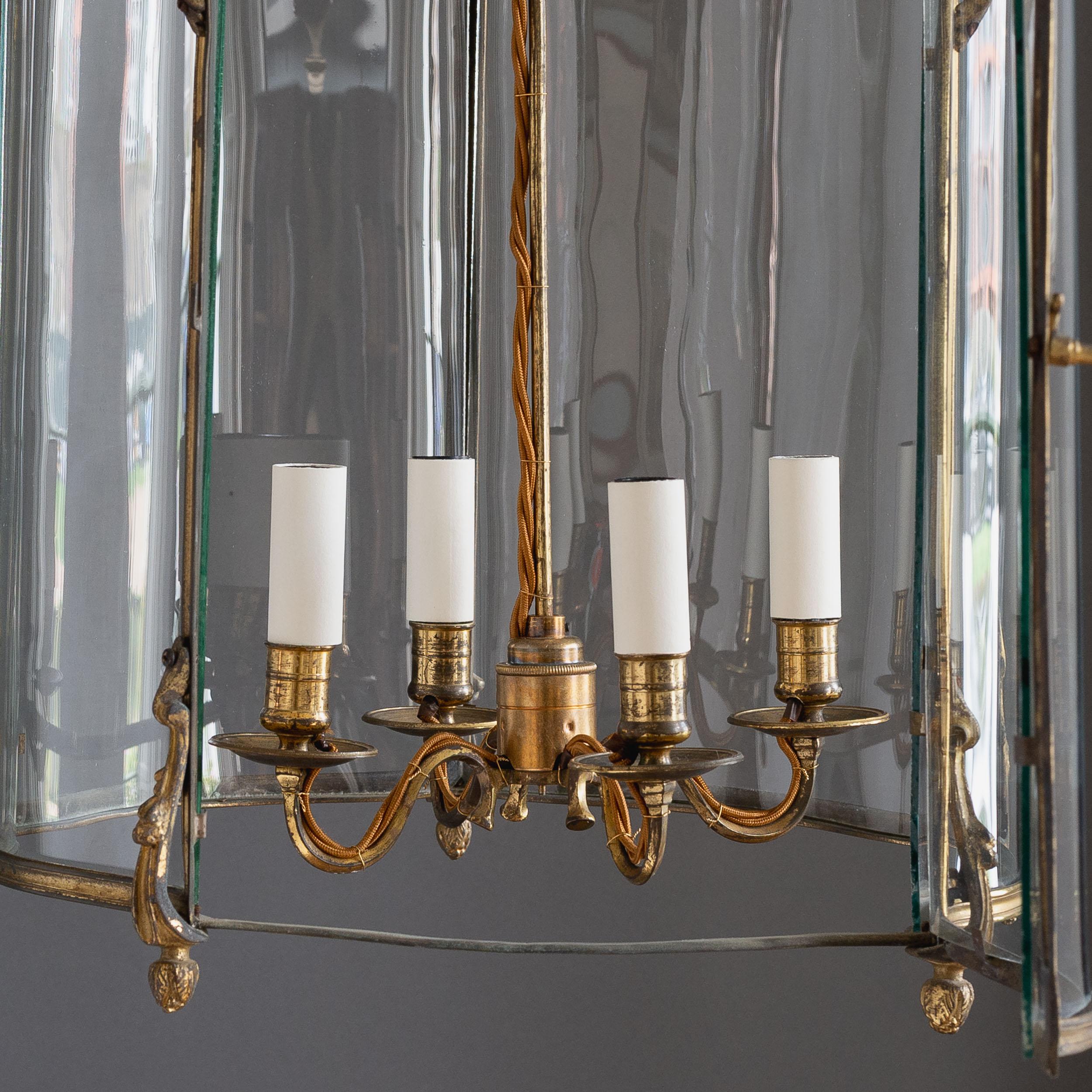 Louis XV Style Gilt-Bronze Lantern For Sale 6