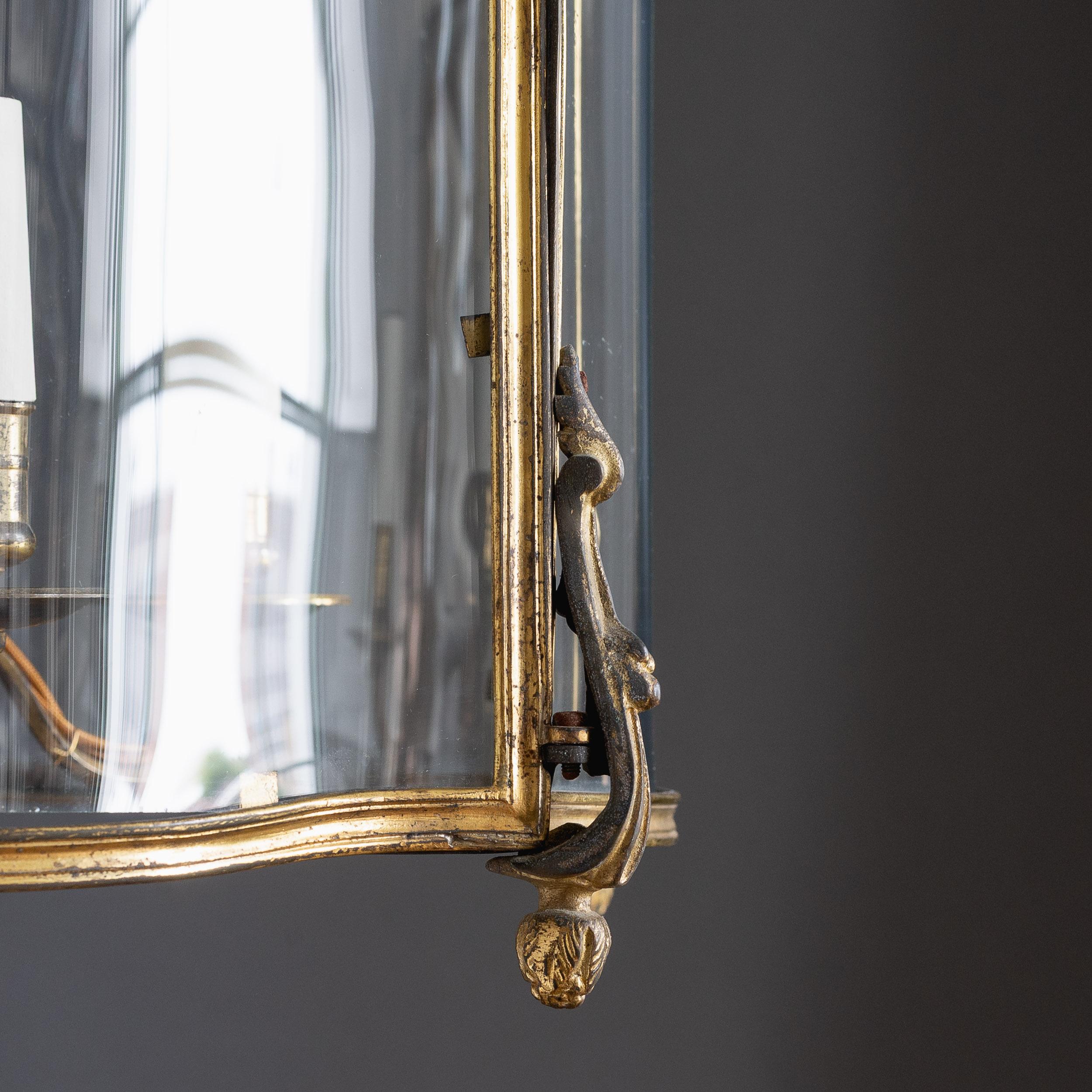 Louis XV Style Gilt-Bronze Lantern For Sale 7