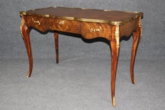 Louis XV Style Gilt Bronze Leather Top Desk by Baker Furniture