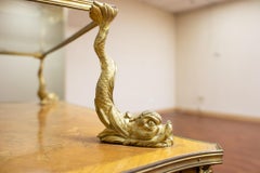 Louis XV Style Gilt Bronze Mounted King Wood Two-Tier Table