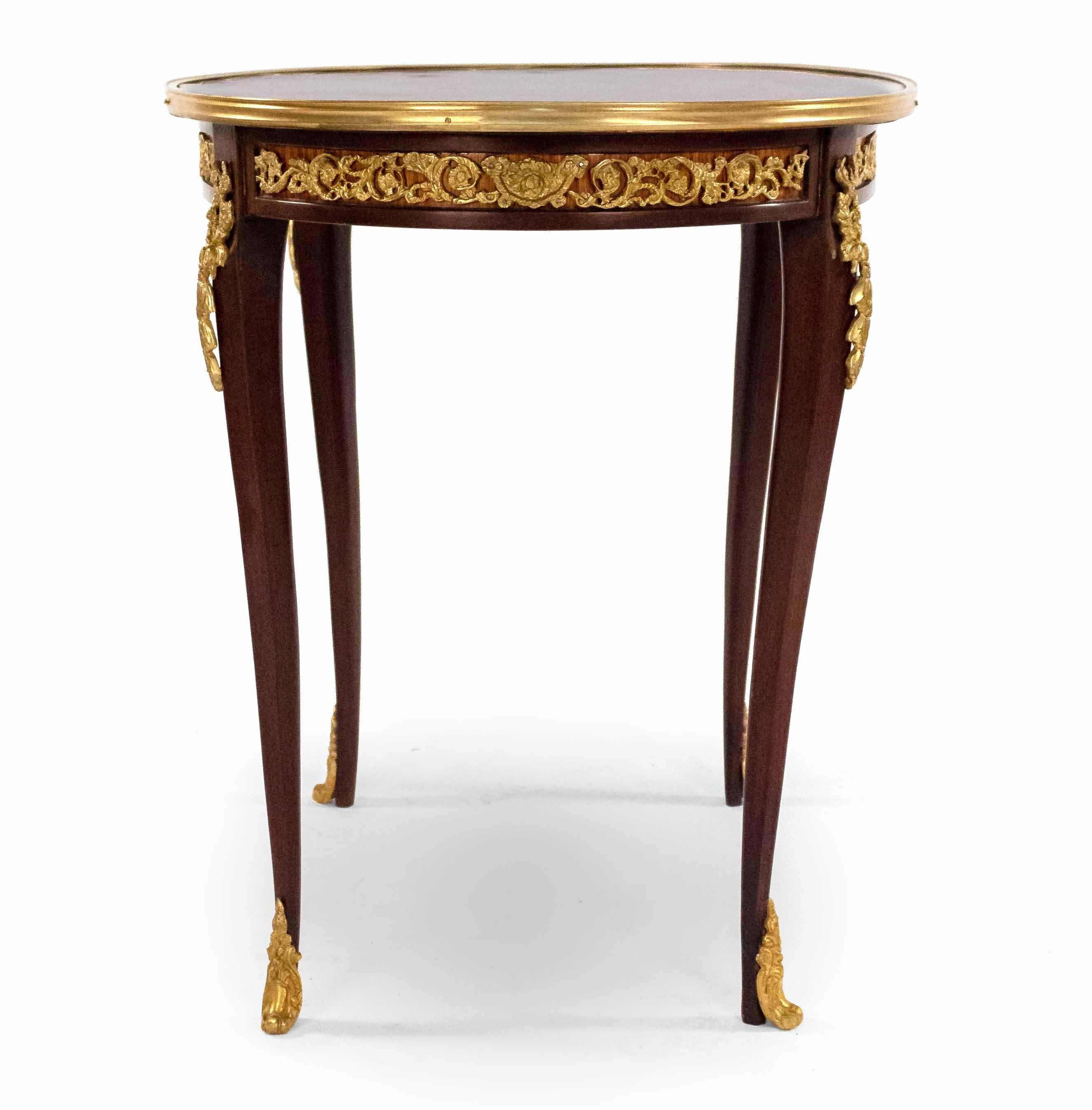 Louis XV Style Gilt Bronze Mounted Side Tables In Good Condition In New York, NY