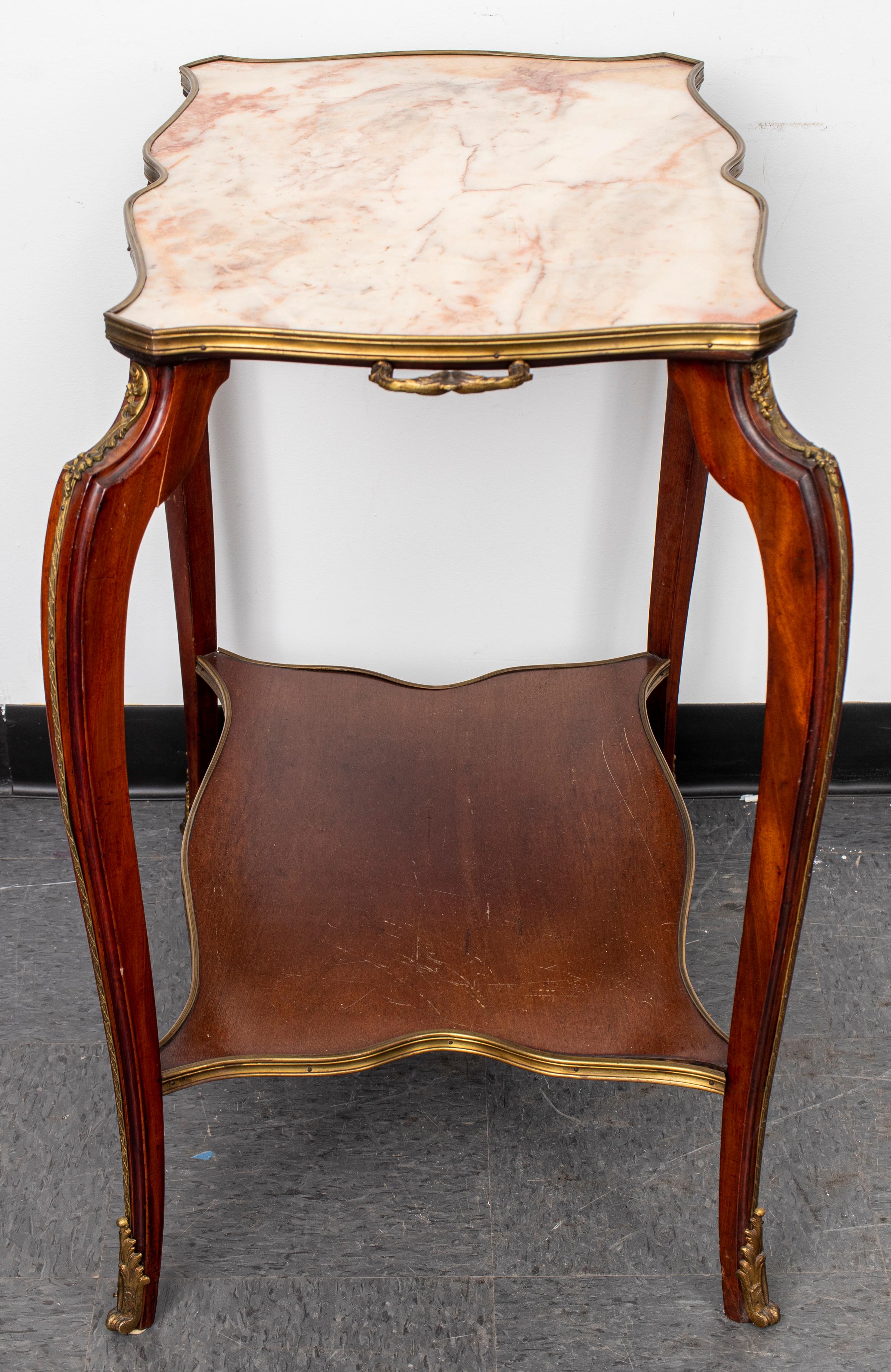 Louis XV Style Gilt Bronze Mounted Tea Table 2