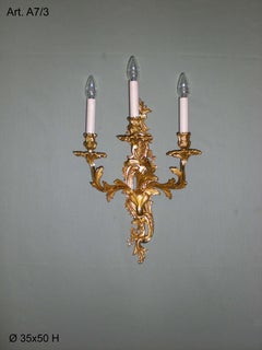 Applique in bronzo dorato in stile Luigi XV di Gherardo Degli Albizzi