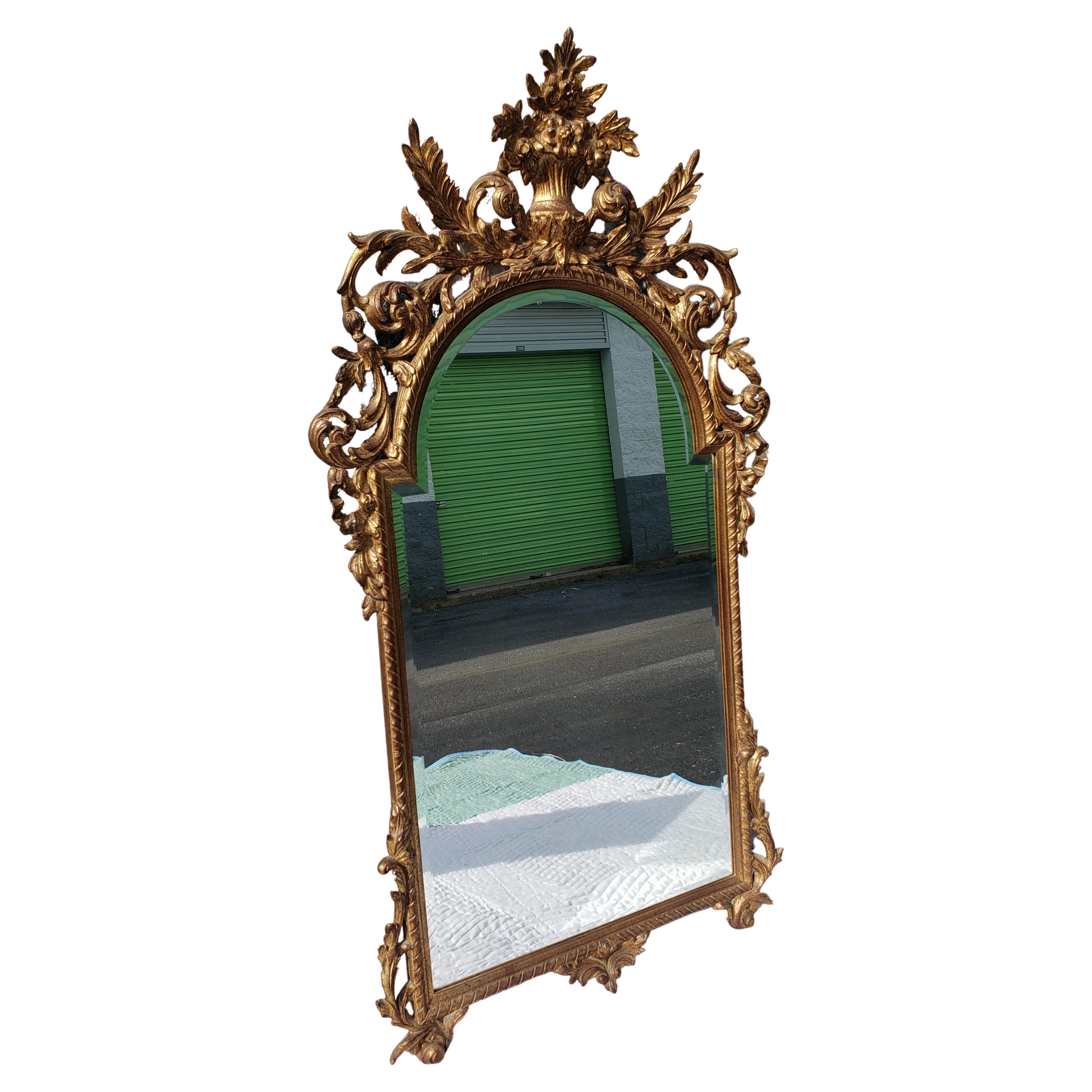 bevelled wall mirror