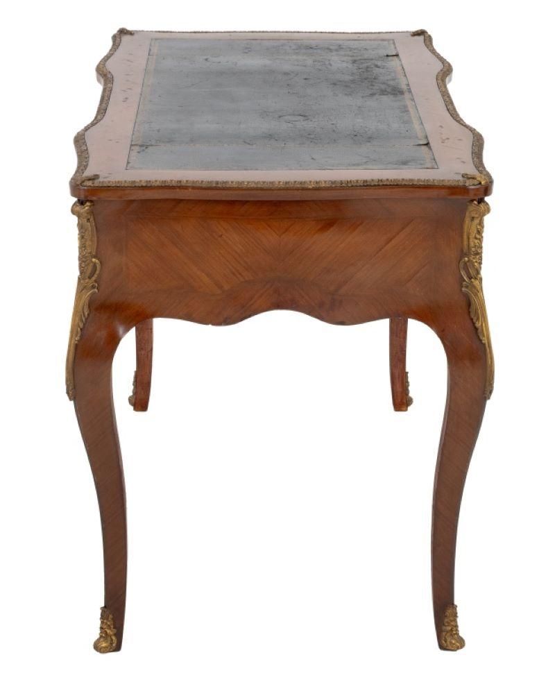 Louis XV Style Gilt Metal Mounted Bureau Plat For Sale 3
