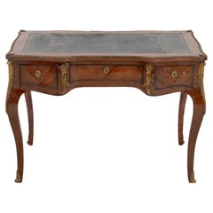 Bureau Montado en Metal Dorado Estilo Luis XV Plat