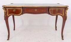 Louis XV Style Gilt Metal Mounted Mahogany Desk