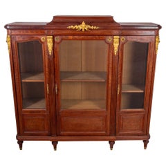 Louis XV Style Gilt Metal Mounted Mahogany Vitrine