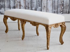 Louis XV Style Giltwood Bench