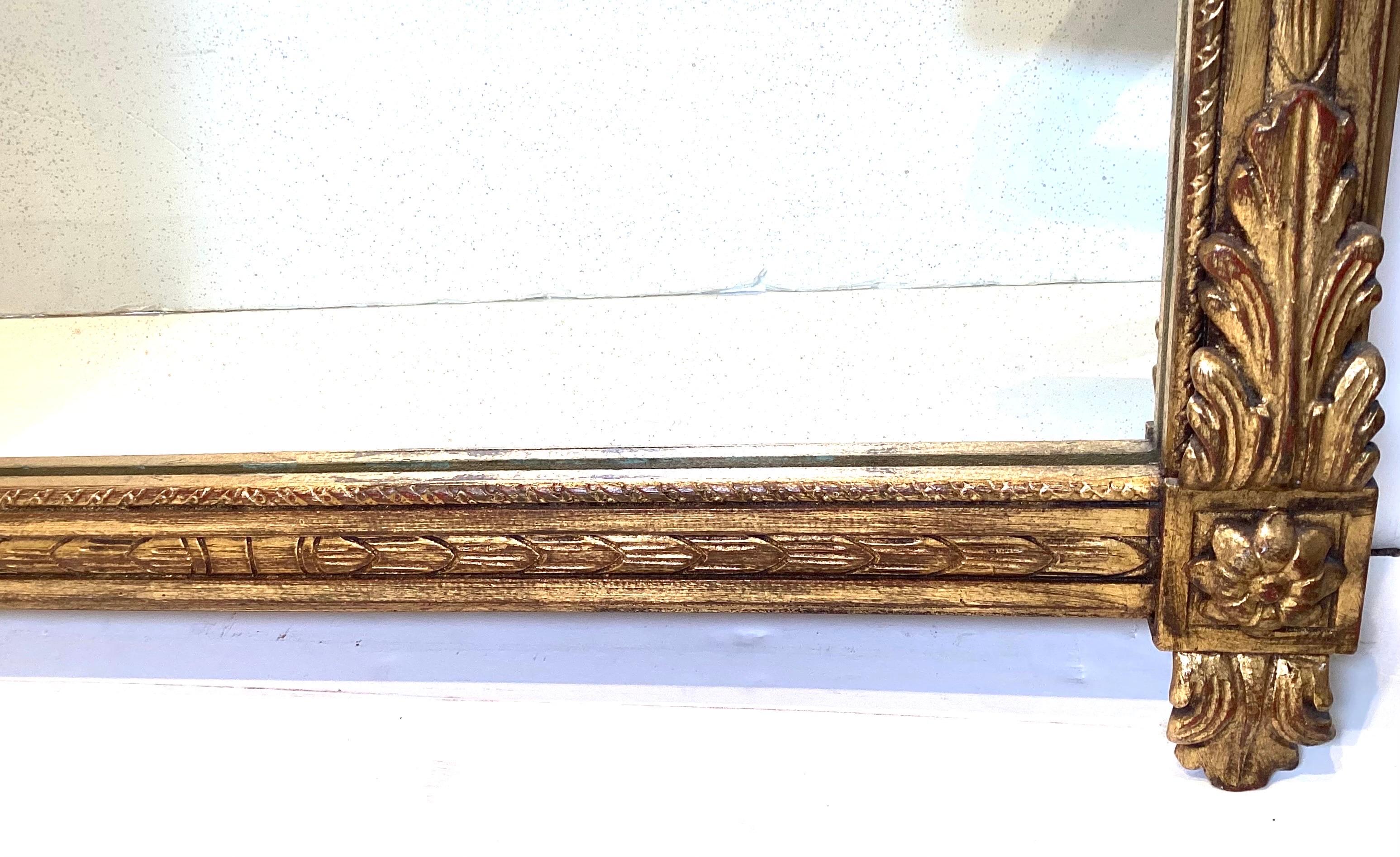 Louis XV Style Gilt Wood Mirror 1