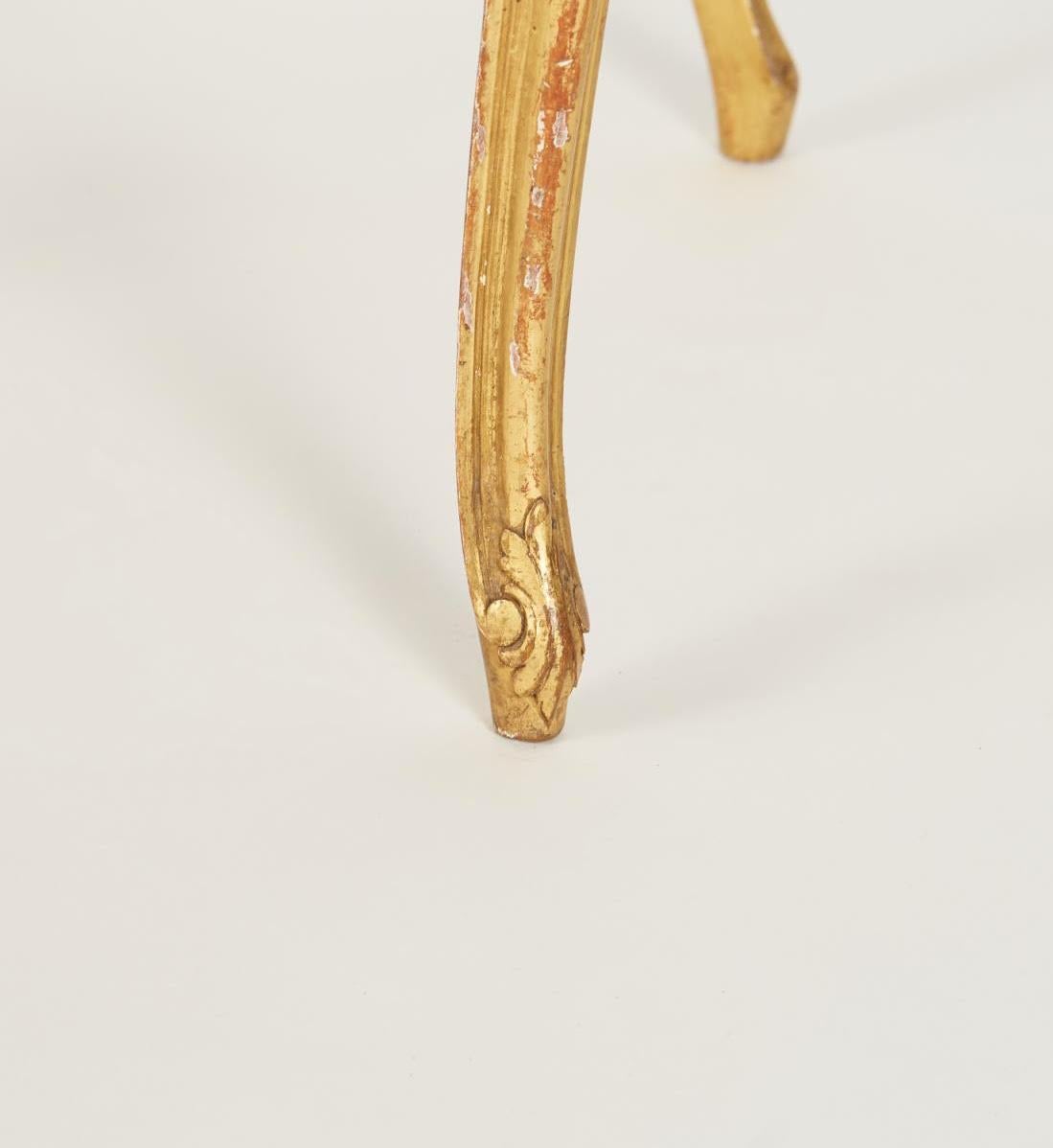 Vergoldeter Holzstuhl im Louis-XV-Stil, 19. Jahrhundert. im Angebot 4
