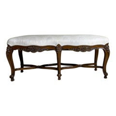 Louis XV Style, Giltwood Long Bench