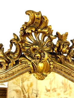 Louis XV Style Giltwood Mirror 19th Century