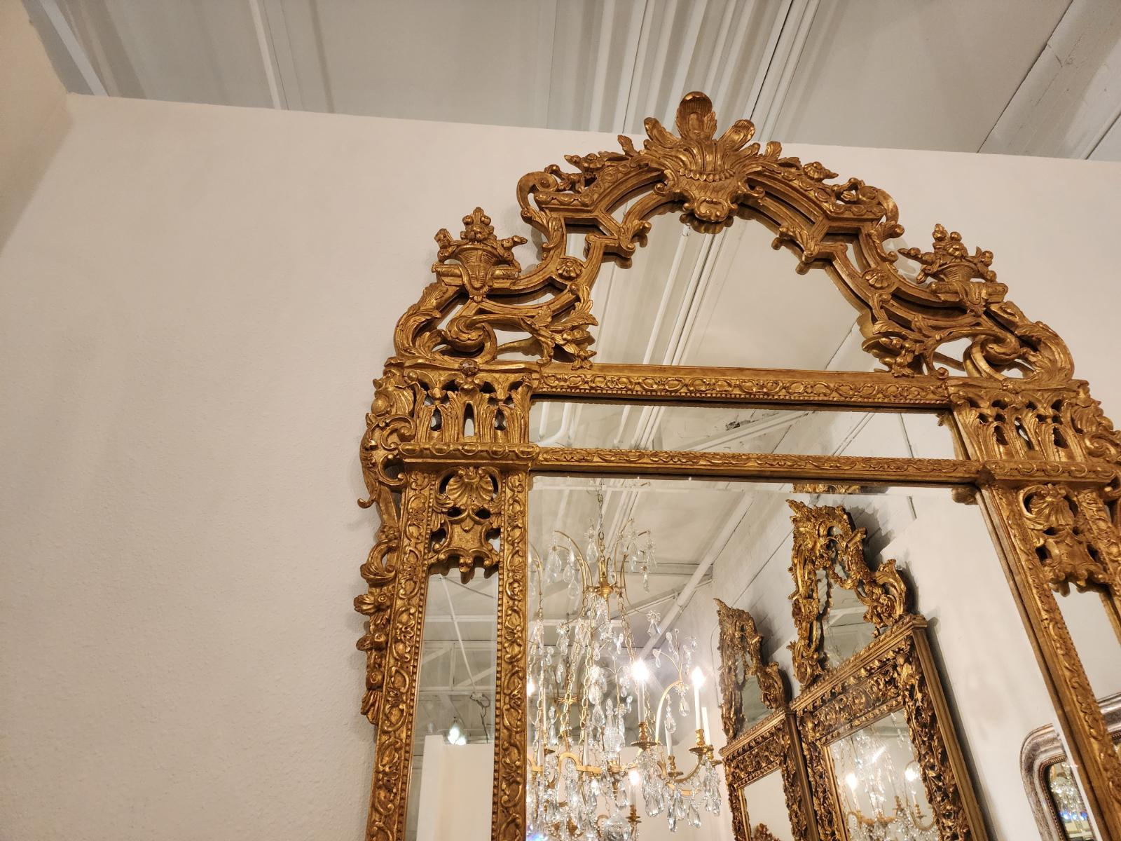 20th Century Louis XV Style Giltwood Mirror 