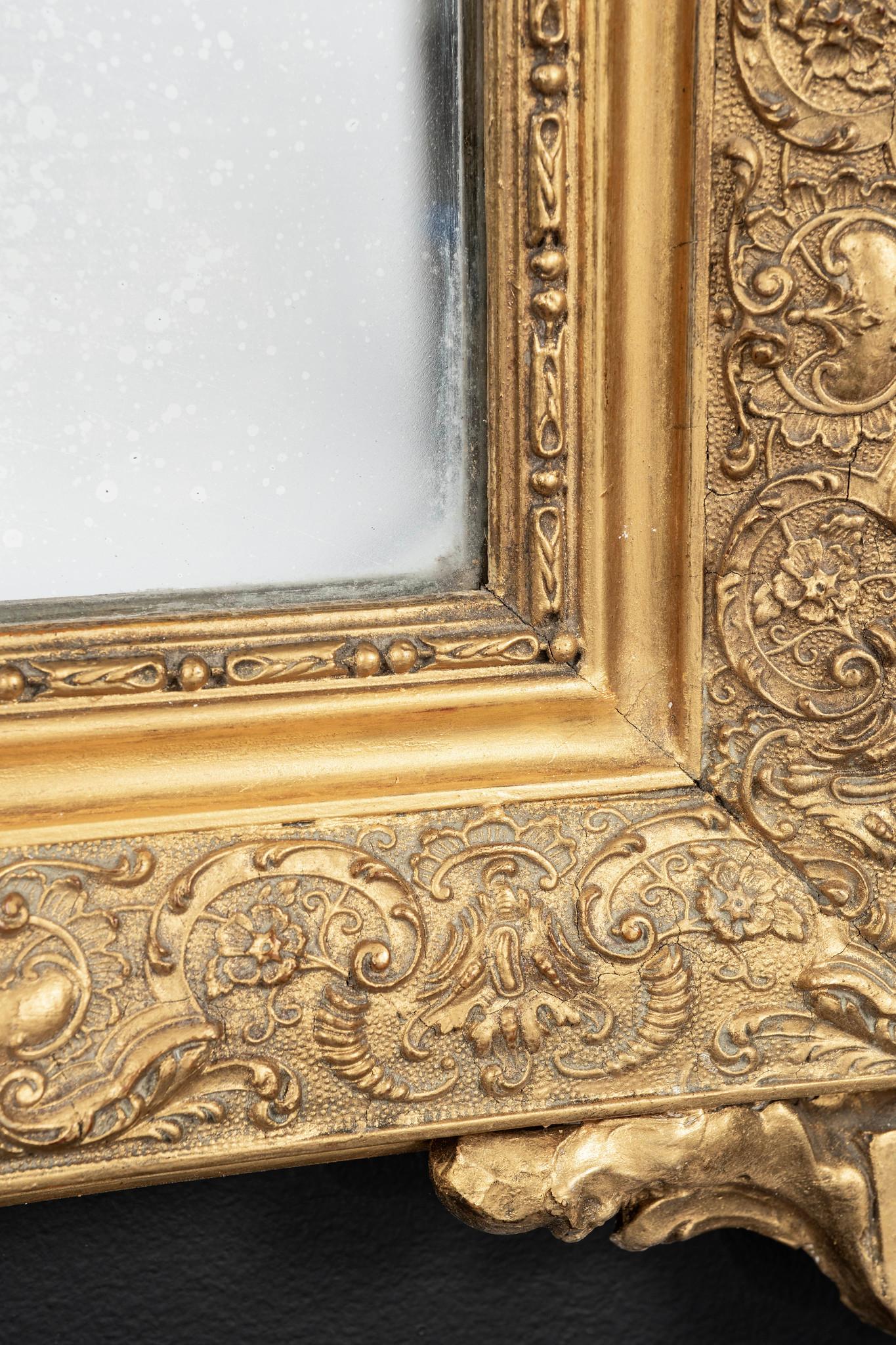 19th Century Louis XV Style Giltwood Mirror For Sale