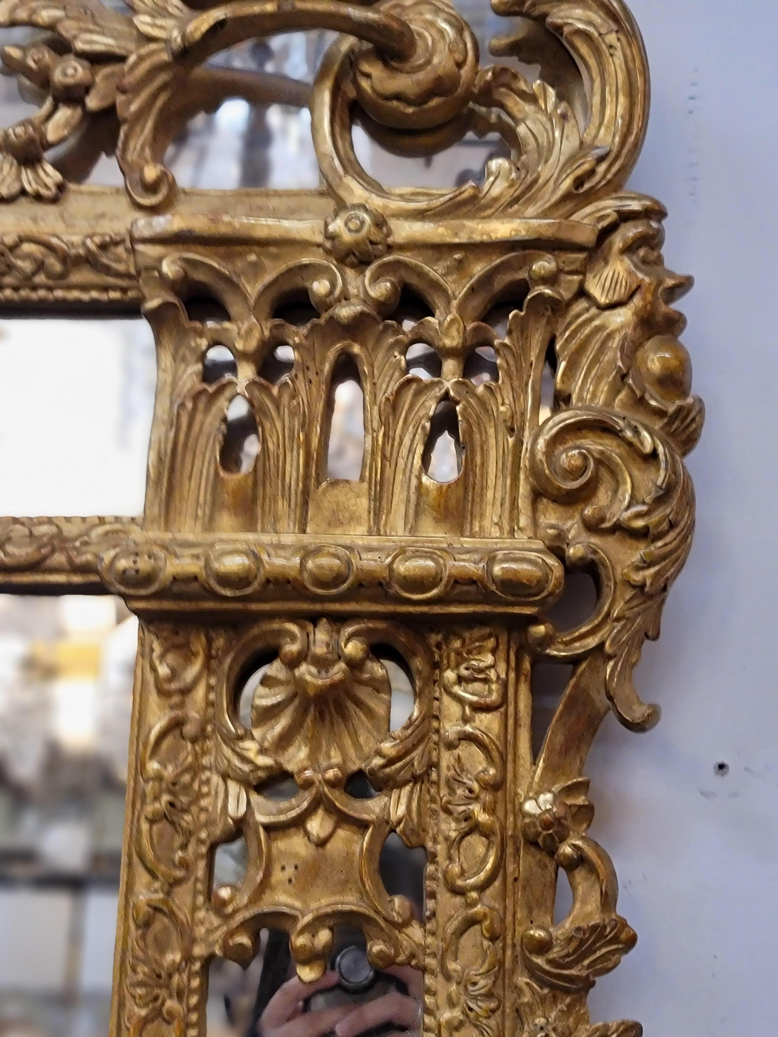 20th Century Louis XV Style Giltwood Mirror 