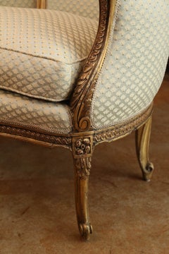 Louis XV Style Giltwood Settee, Antique, circa 1840