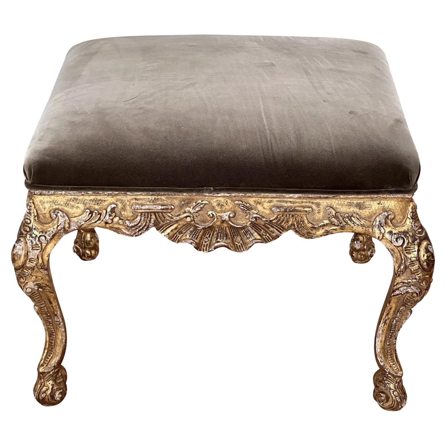 Louis XV Style Giltwood Tabouret For Sale