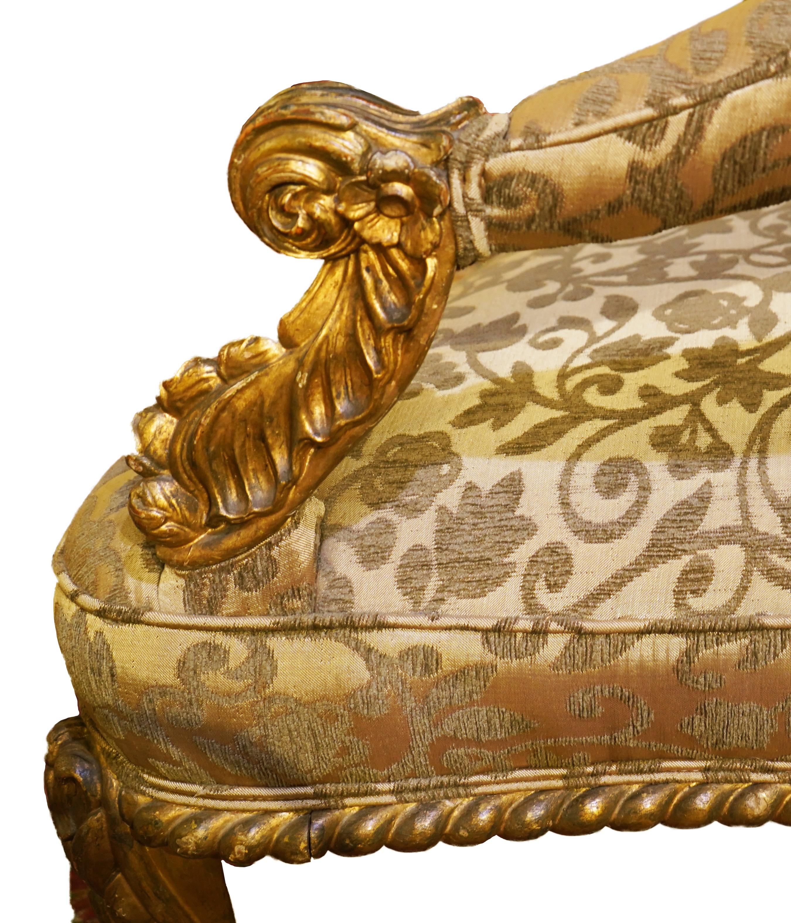 Louis XV Style Giltwood Tete a Tete In Good Condition In Salt Lake City, UT