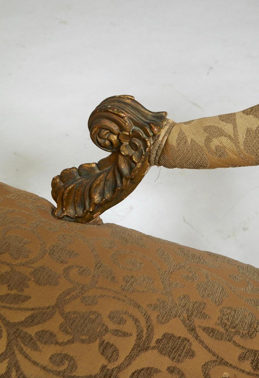 Fabric Louis XV Style Giltwood Tete a Tete