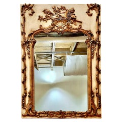 Louis XV-Stil Giltwood Trumeau-Spiegel