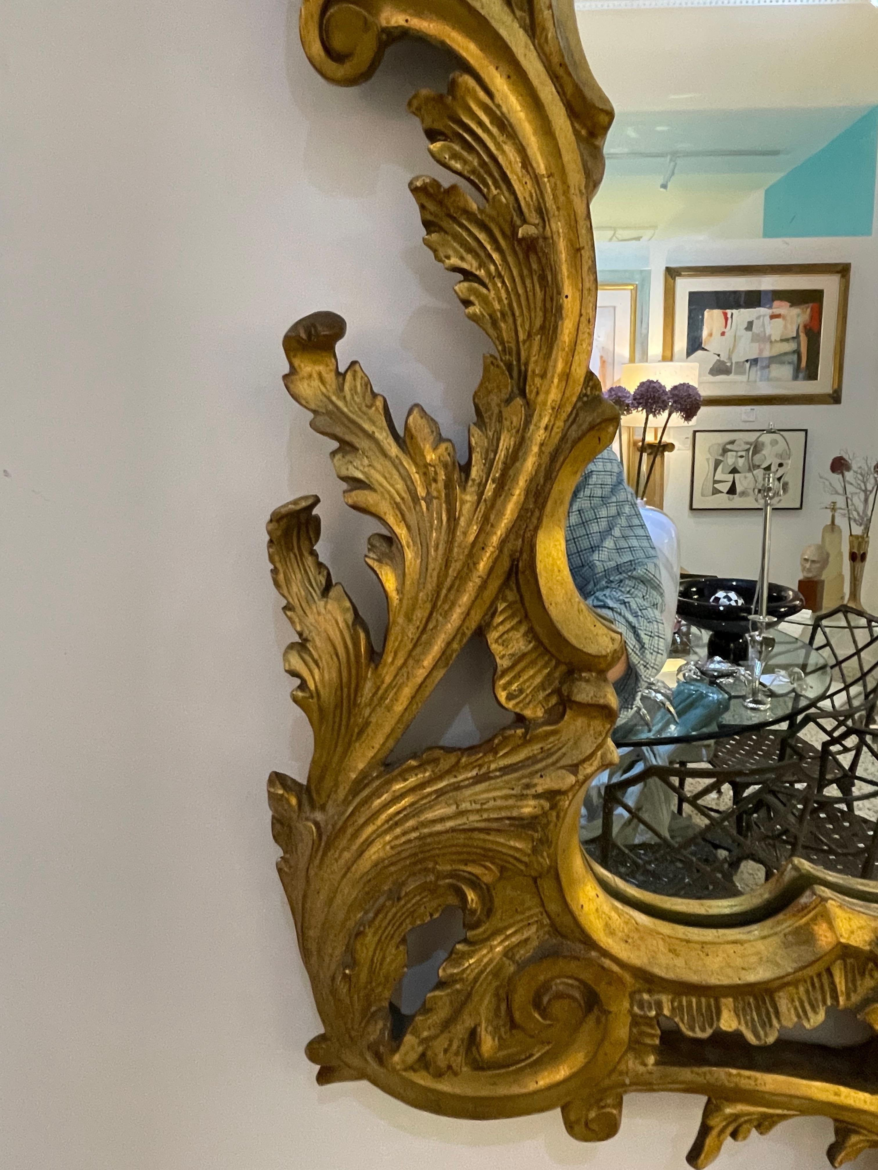 Louis XV Style Giltwood Wall Mirror For Sale 11