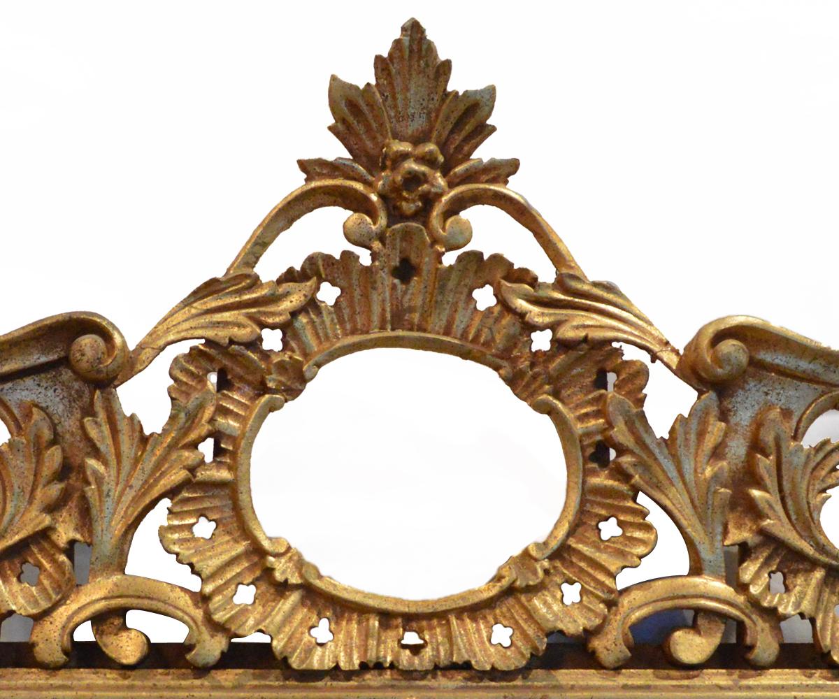 Louis XV Style Gold Gilt Mirror In Good Condition In Laguna Beach, CA