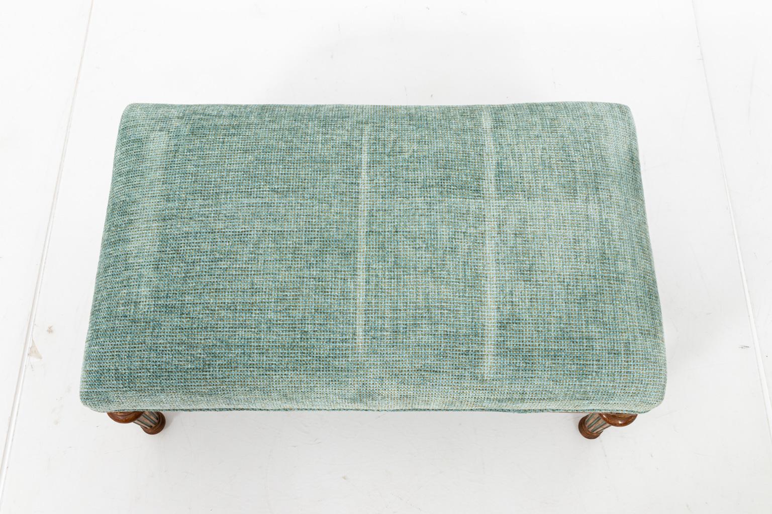 Louis XV Style Green Painted Bench 2