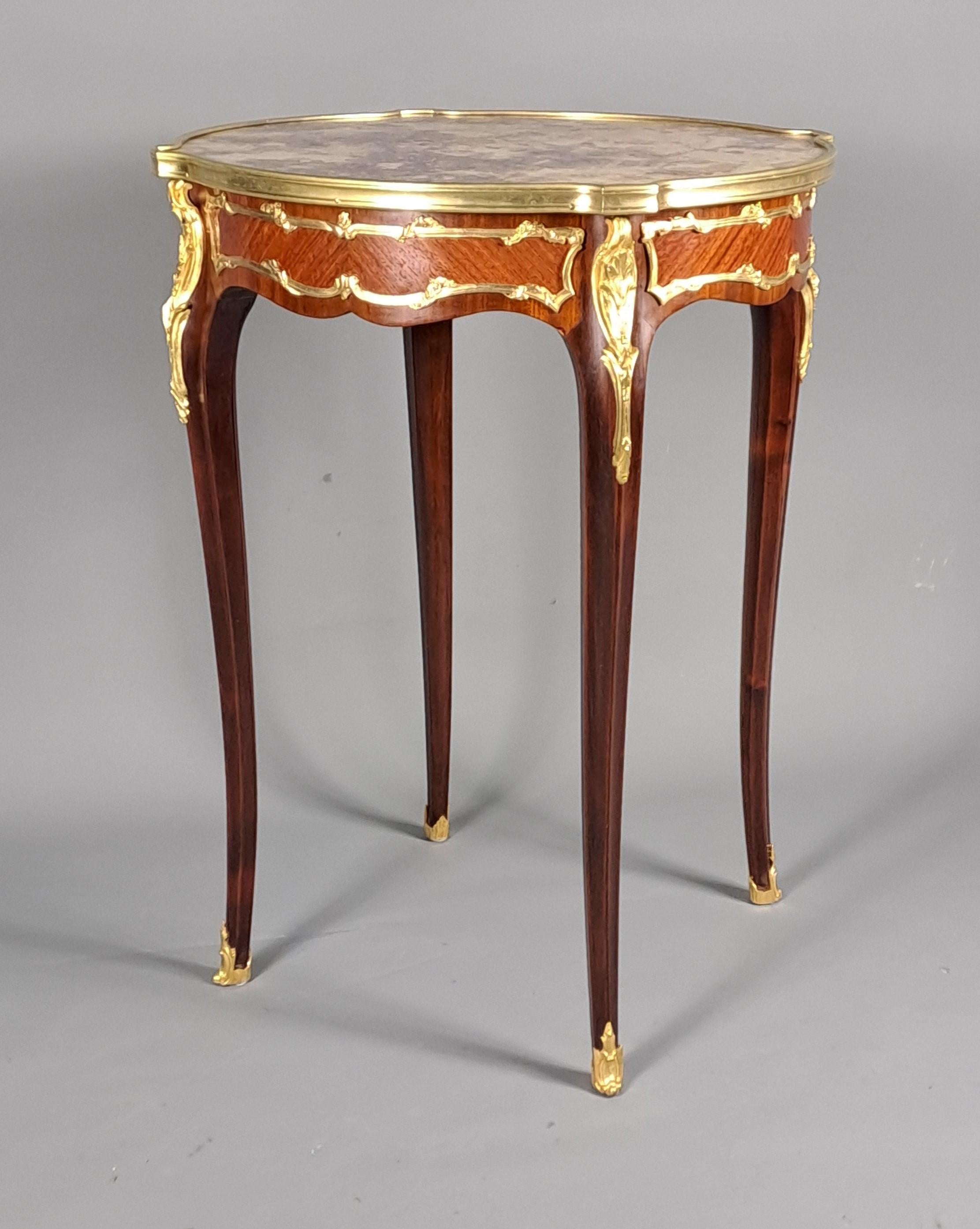 Marble Louis XV Style Gueridon For Sale