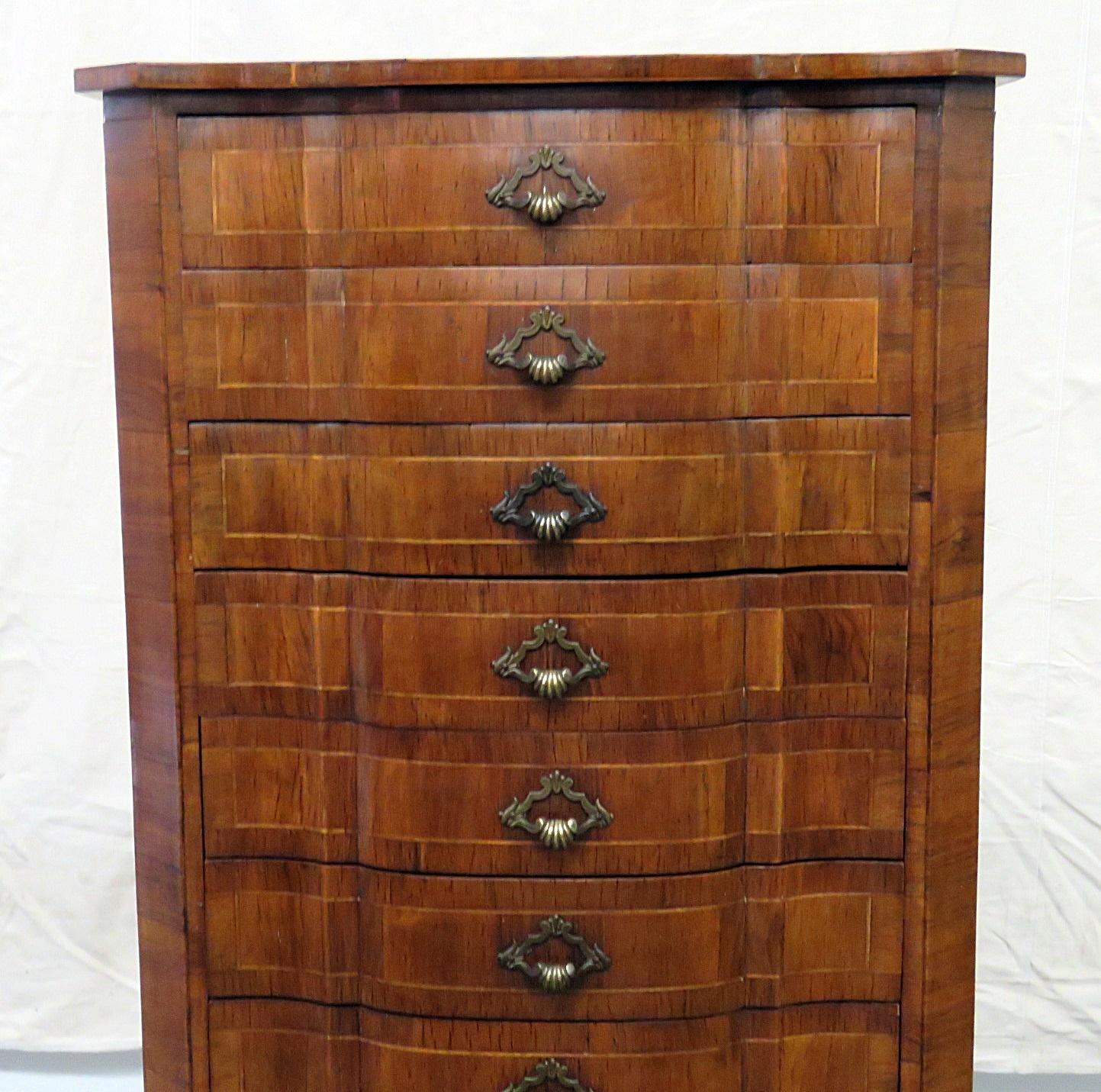 20th Century Louis XV Style Inlaid Lingerie Chest