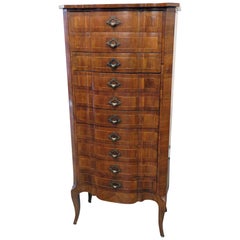 Louis XV Style Inlaid Lingerie Chest