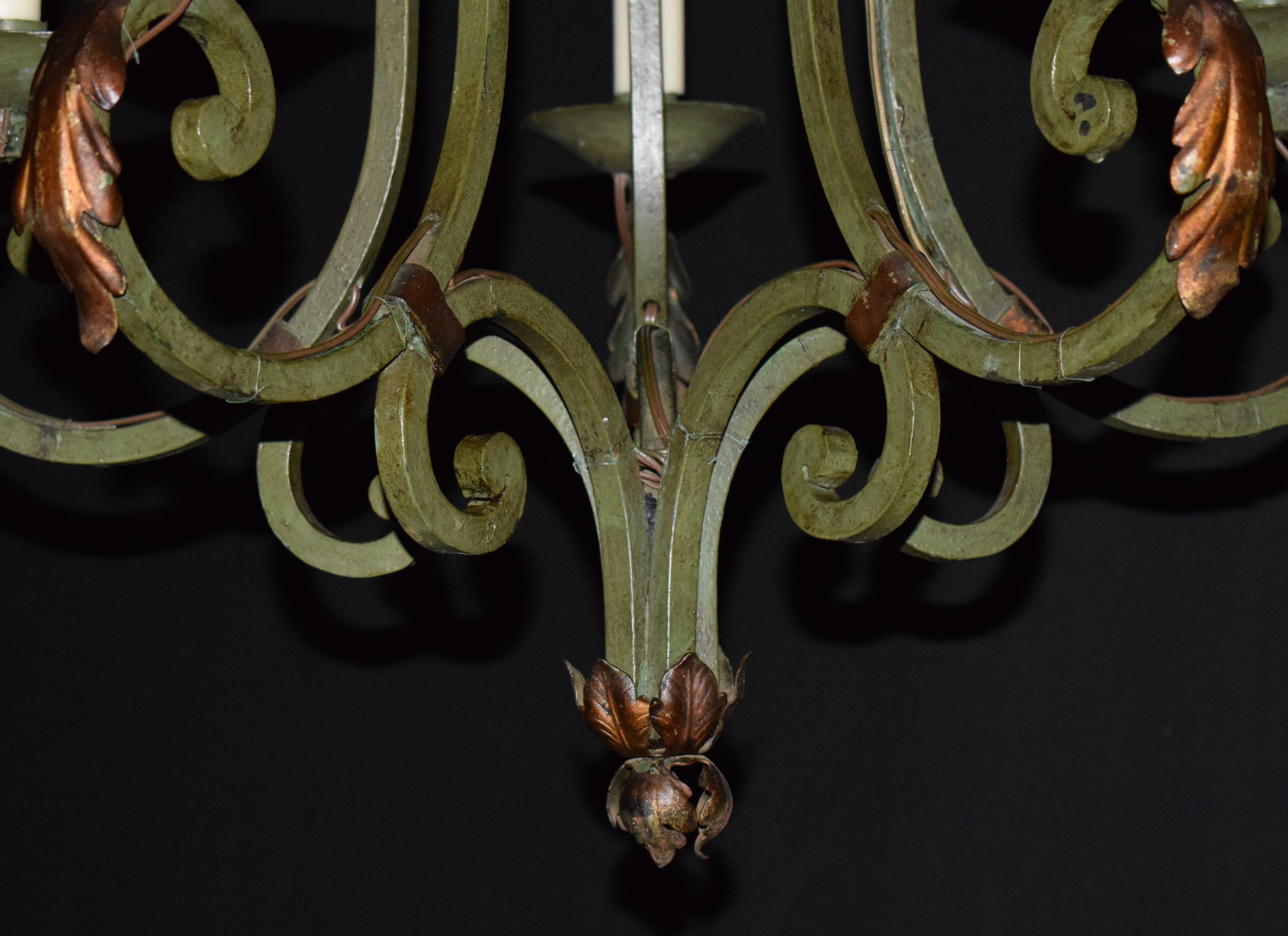Louis XV Style Iron Chandelier For Sale 2
