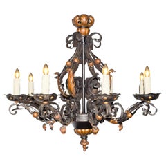 Louis XV Style Iron Chandelier